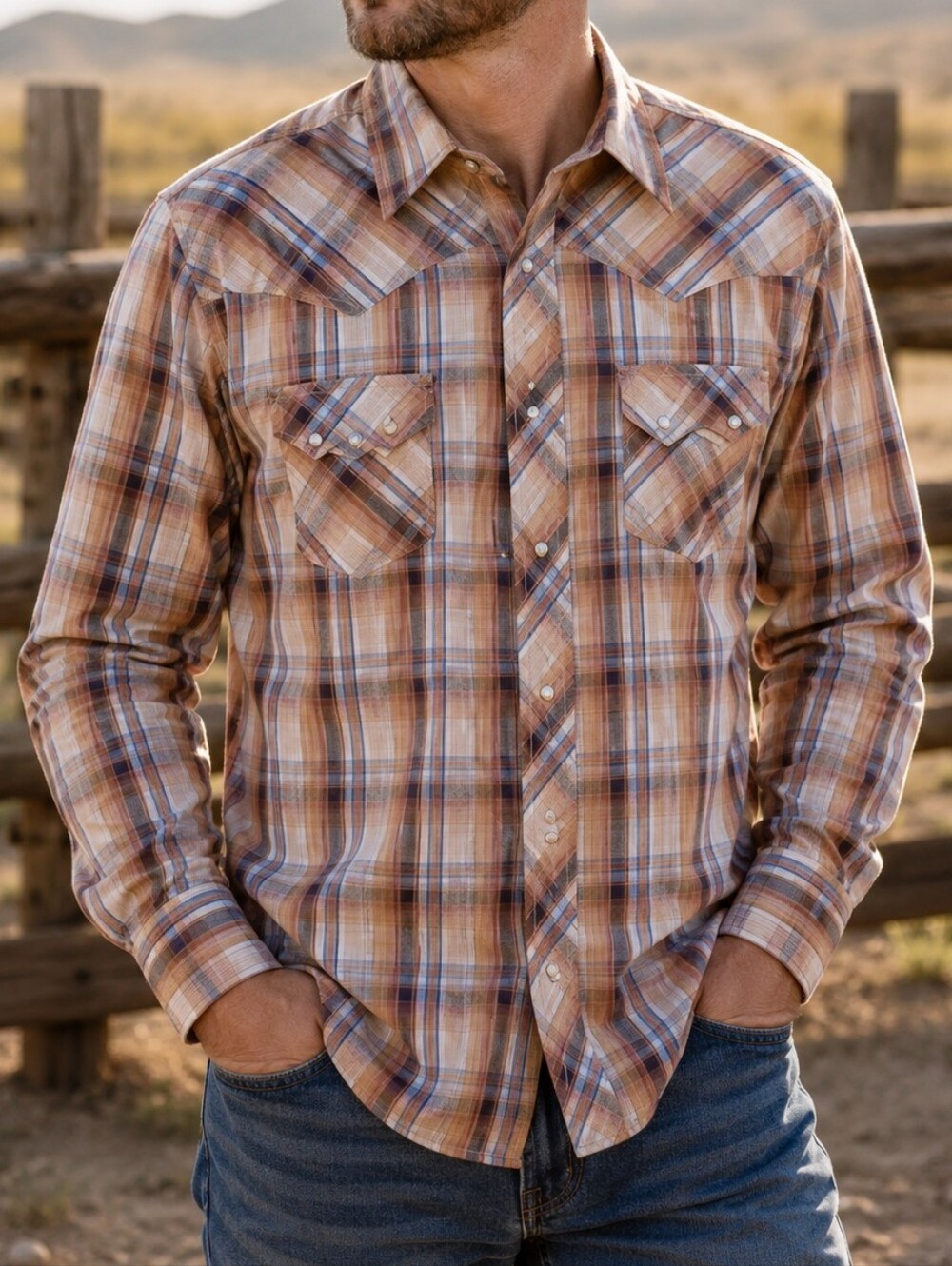 Plaid Men's Shirt - Multicolor